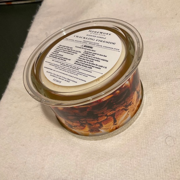 Homeworx Candle by Harry Slatkin 4 Wick Scented Crackling Fireside - Picture 7 of 12